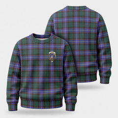 Guthrie Modern Tartan Crest Sweater