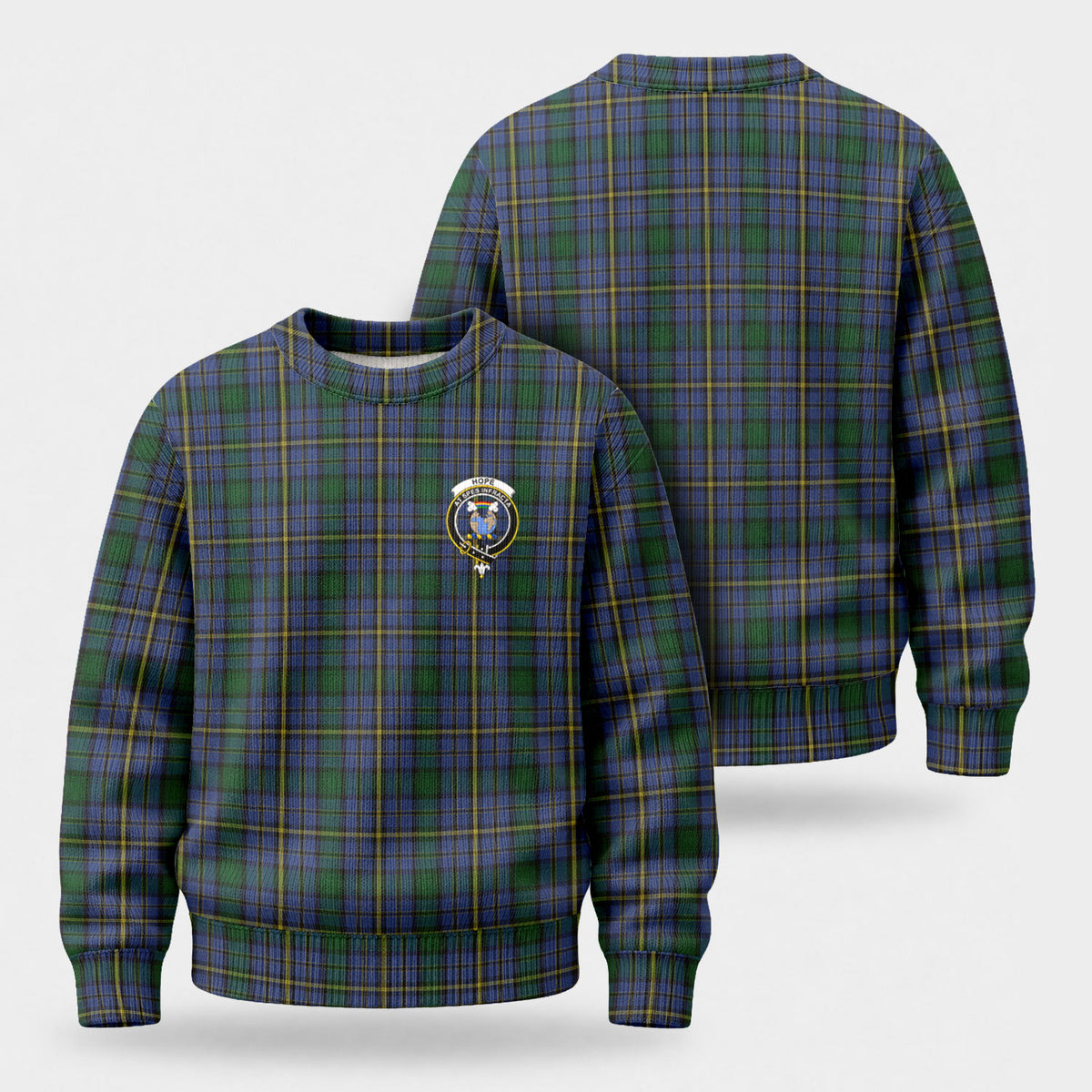 Hope Tartan Crest Sweater