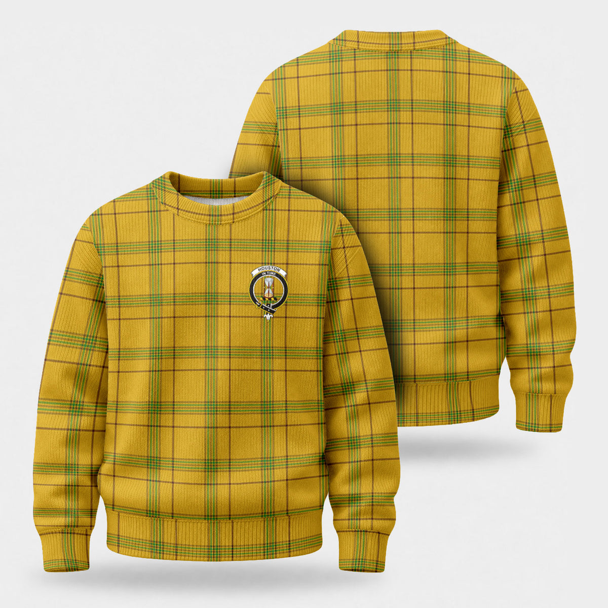 Houston Tartan Crest Sweater