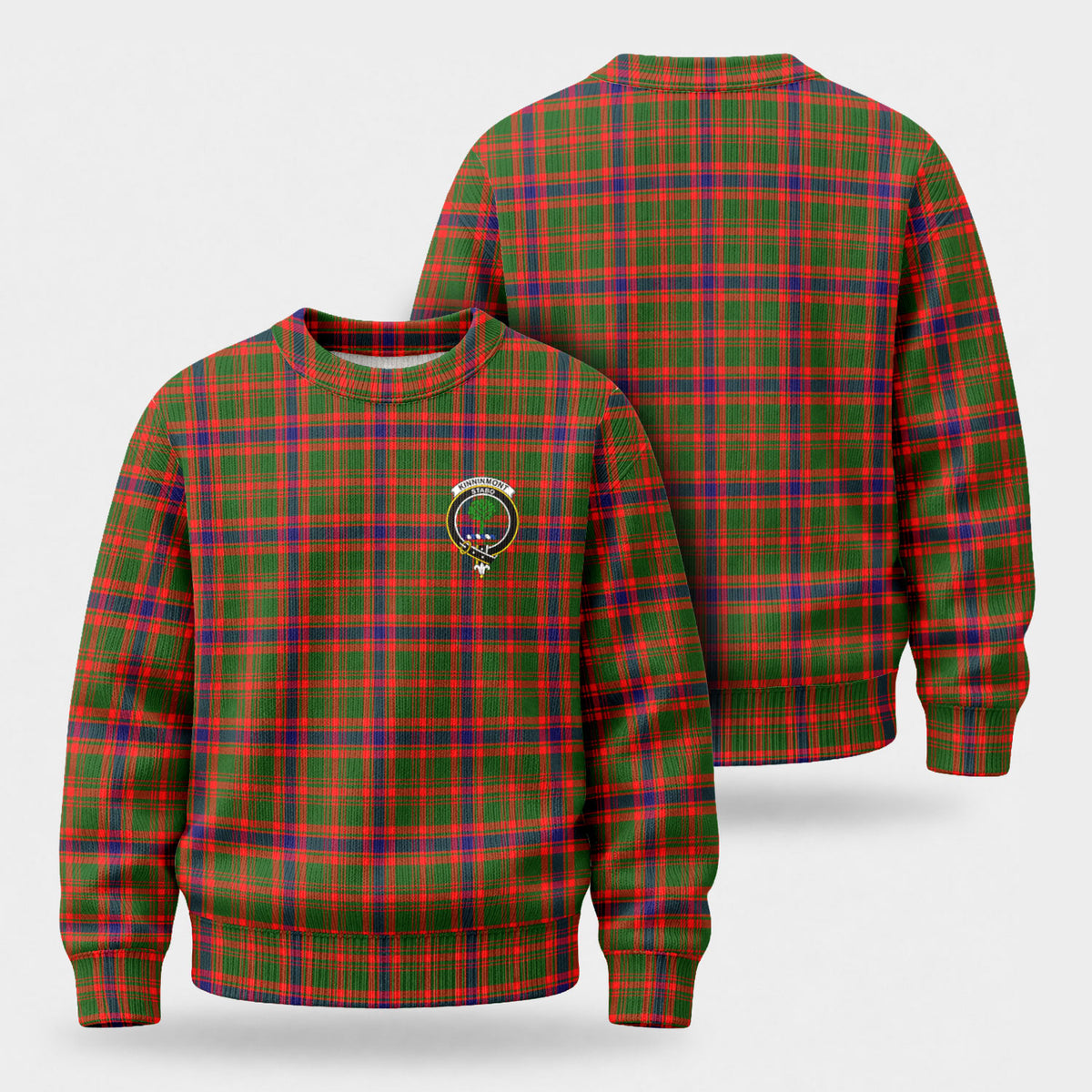 Kinninmont Tartan Crest Sweater