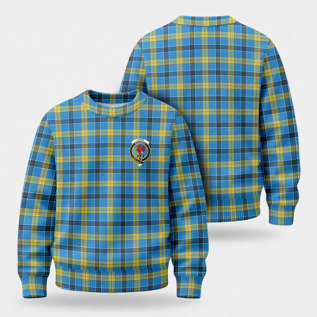 Laing Tartan Crest Sweater