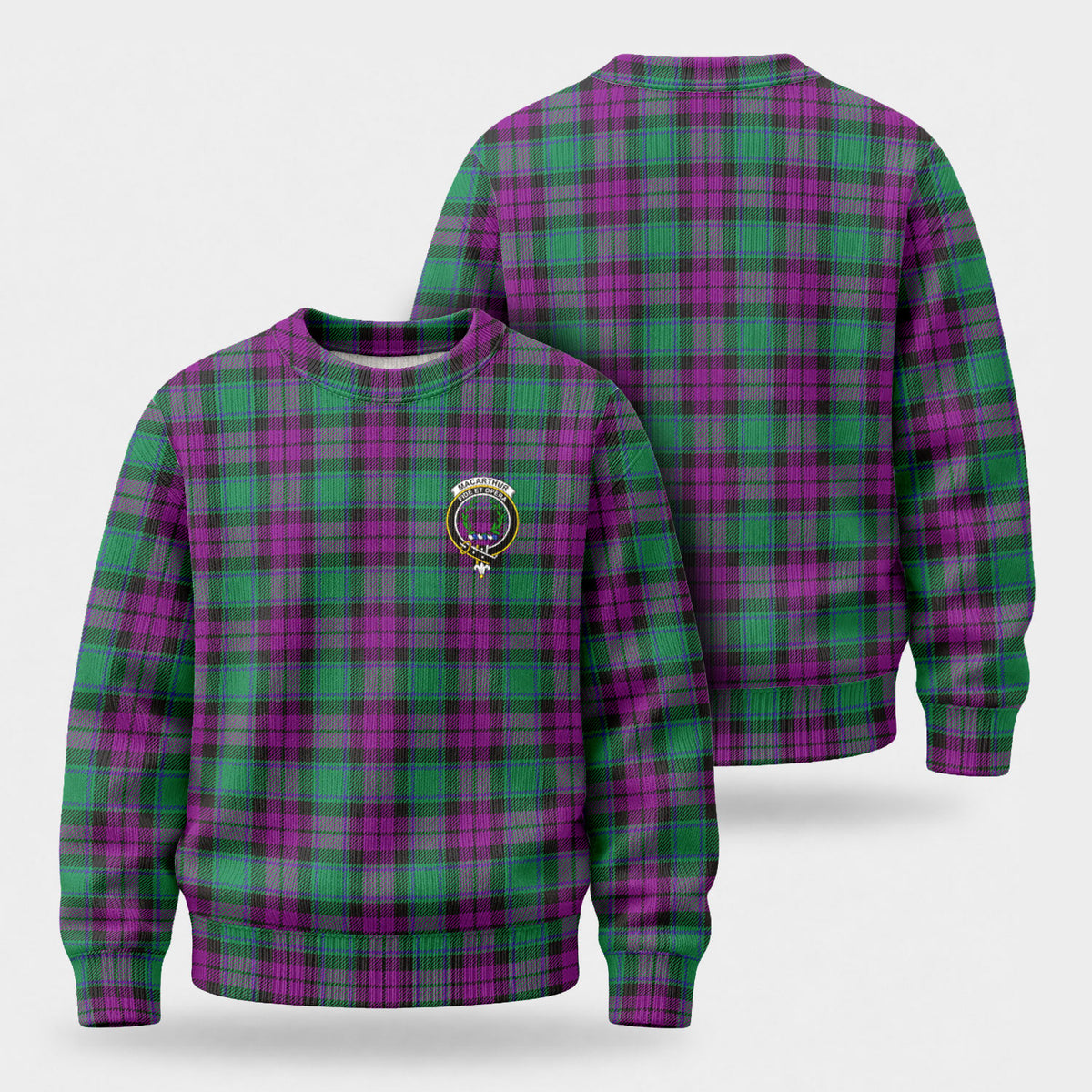 MacArthur - Milton Tartan Crest Sweater