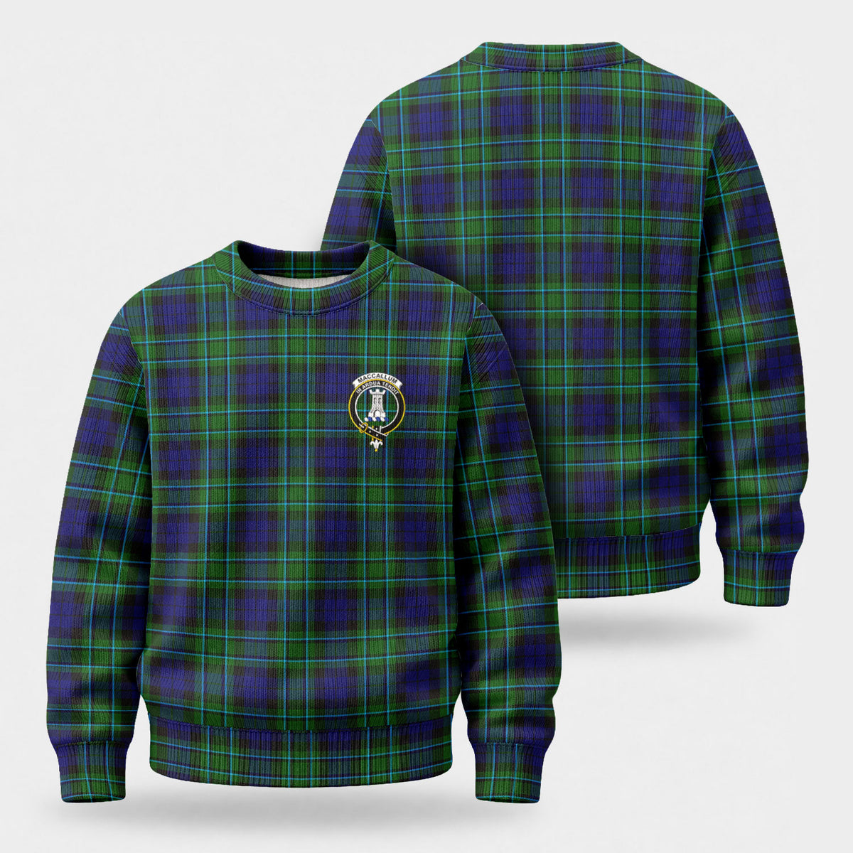 MacCallum Modern Tartan Crest Sweater