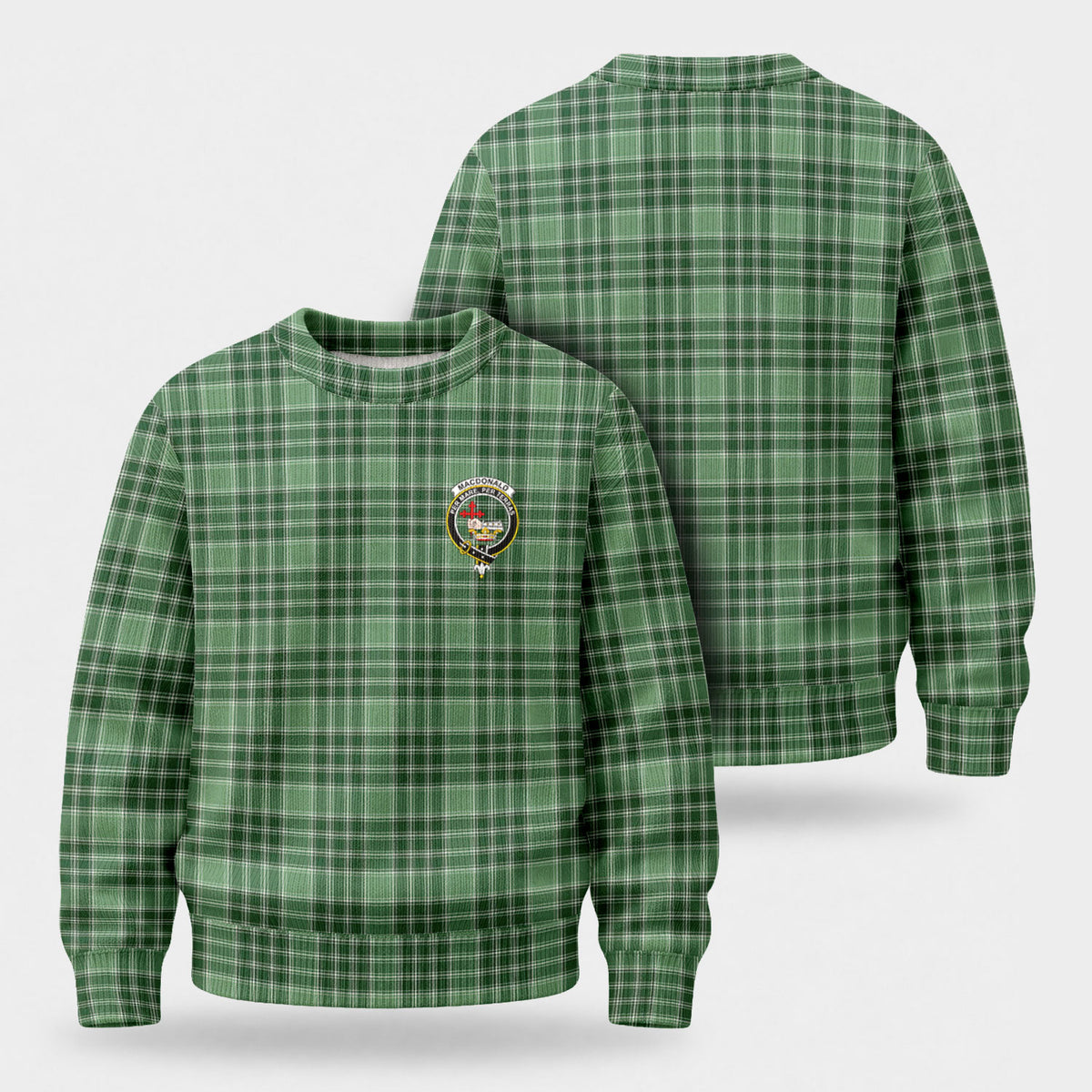 MacDonald Lord of the Isles Hunting Tartan Crest Sweater