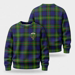 MacEwan Modern Tartan Crest Sweater