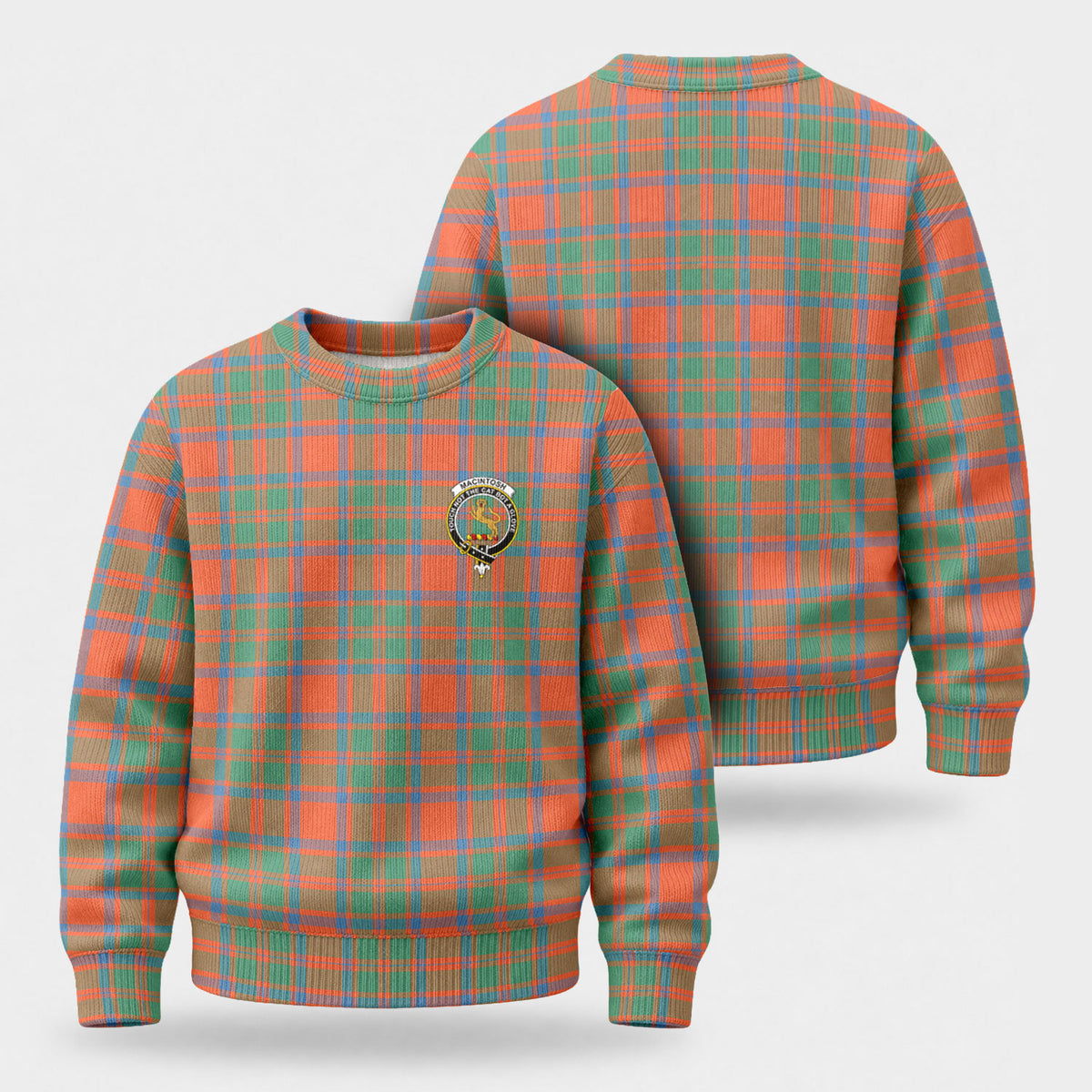 MacIntosh Ancient Tartan Crest Sweater
