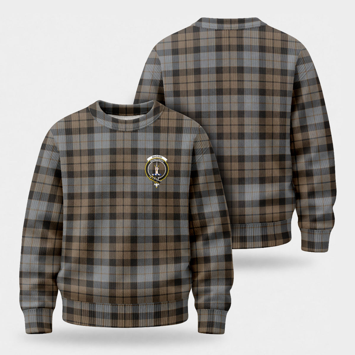 MacKay Weathered Tartan Crest Sweater