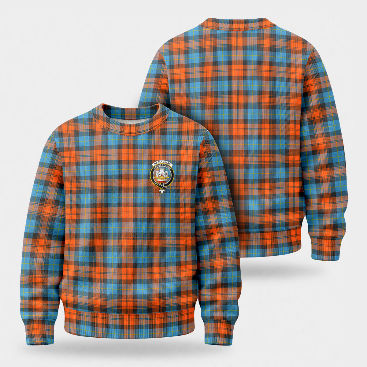 MacLachlan Ancient Tartan Crest Sweater
