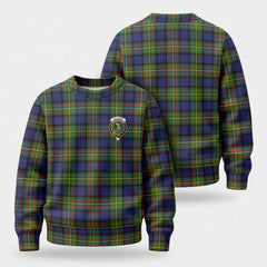 MacLaren Modern Tartan Crest Sweater