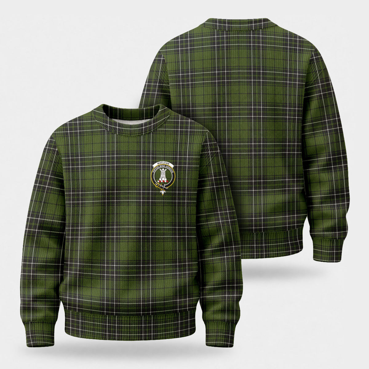MacLean Hunting Tartan Crest Sweater