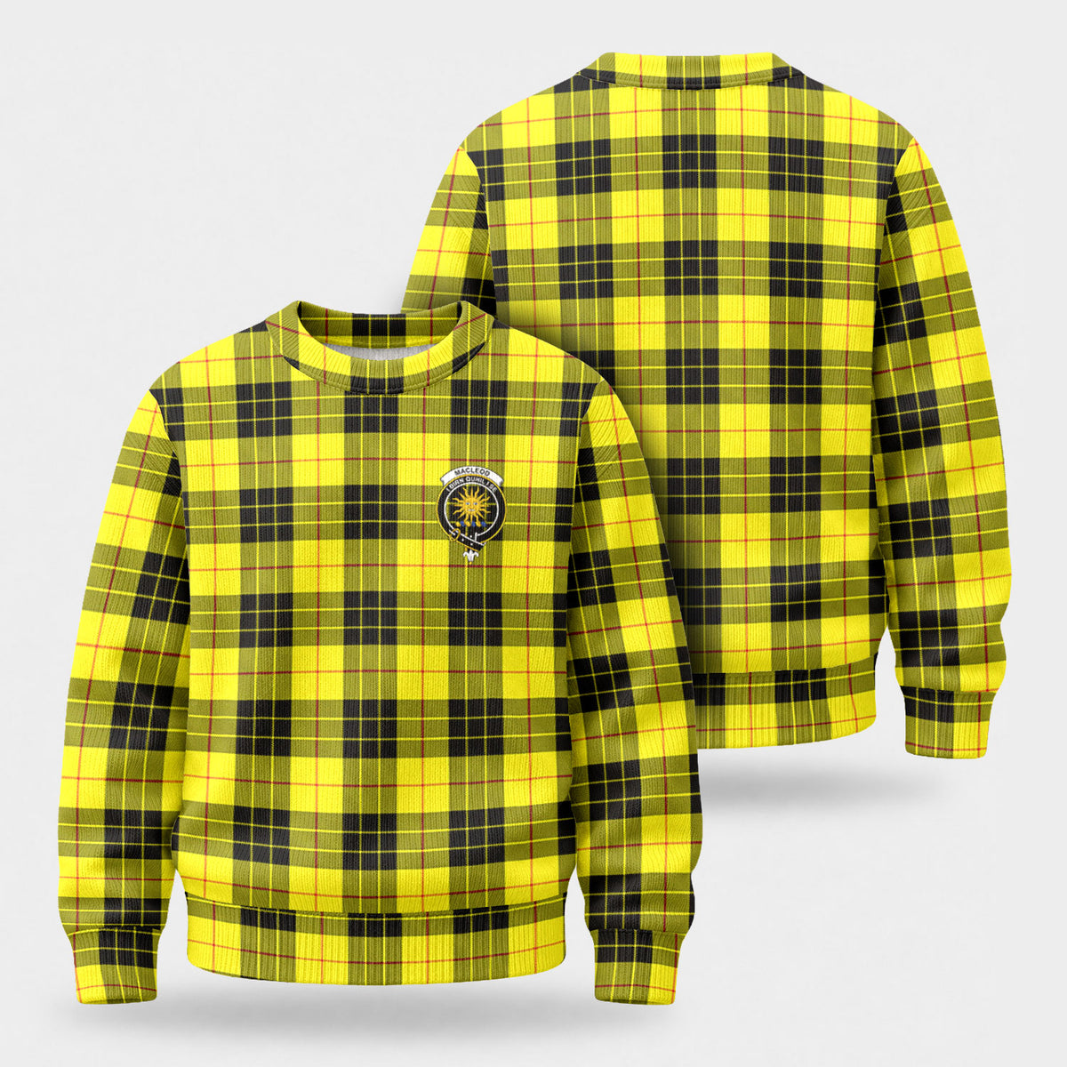 MacLeod of Lewis Modern Tartan Crest Sweater