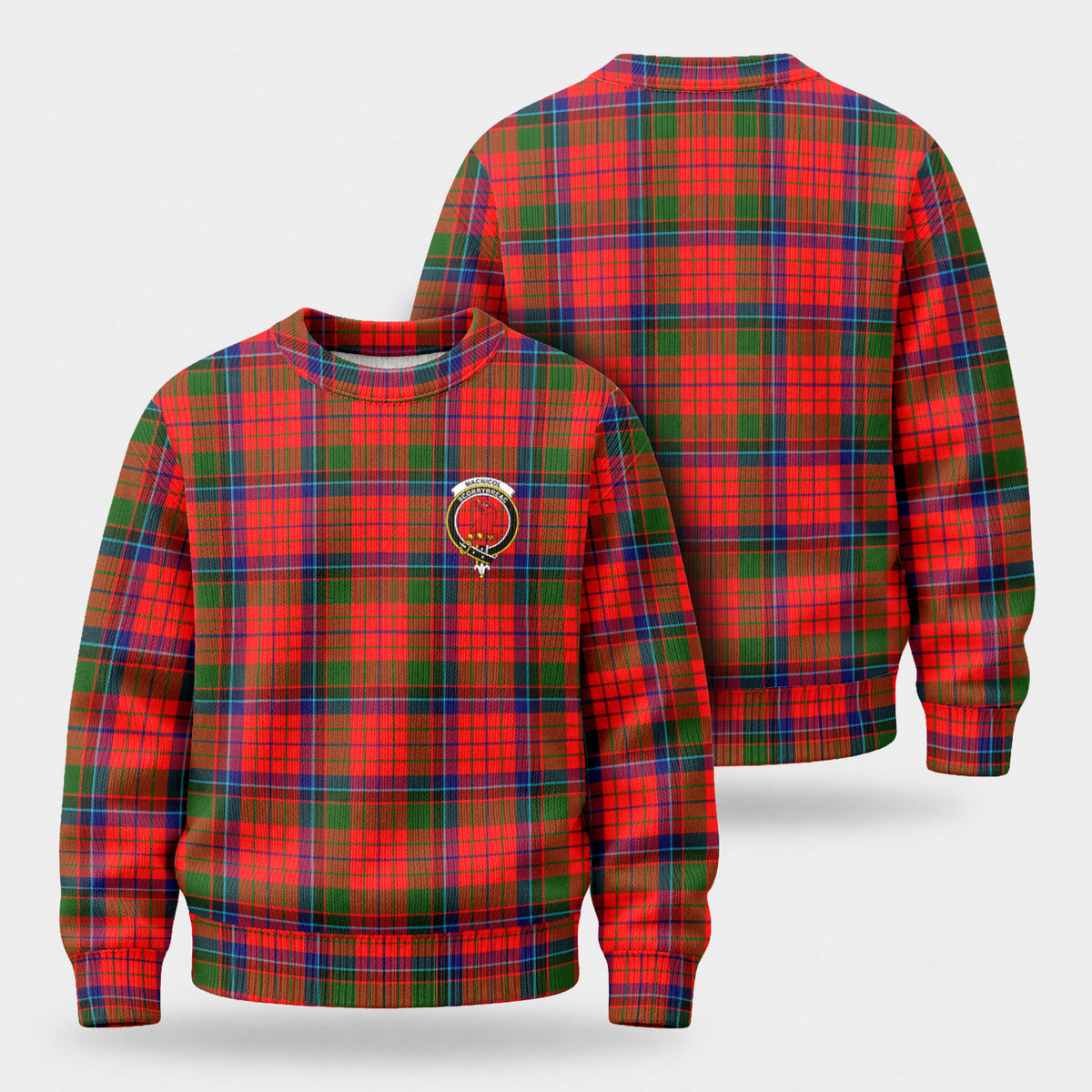 MacNicol (of Scorrybreac) Tartan Crest Sweater
