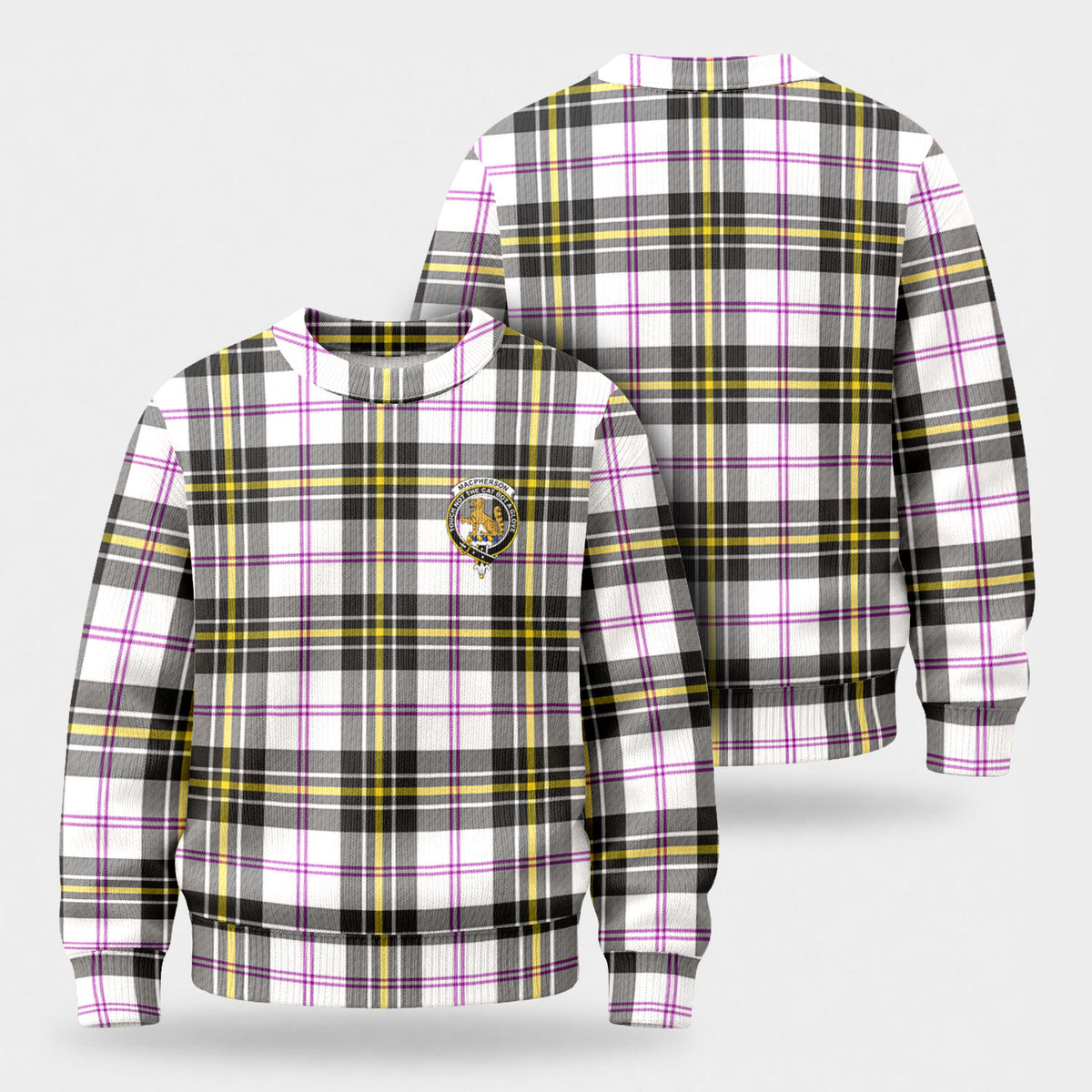 MacPherson Dress Modern Tartan Crest Sweater