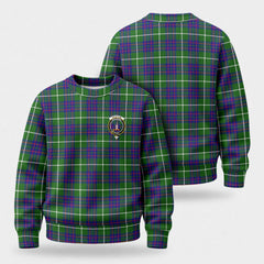 McIntyre Hunting Modern Tartan Crest Sweater