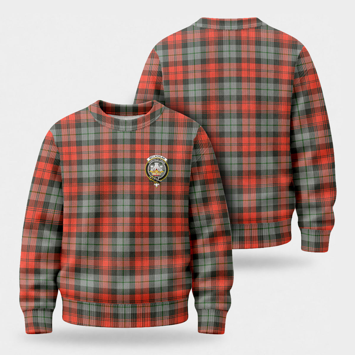McLachlan Weathered Tartan Crest Sweater