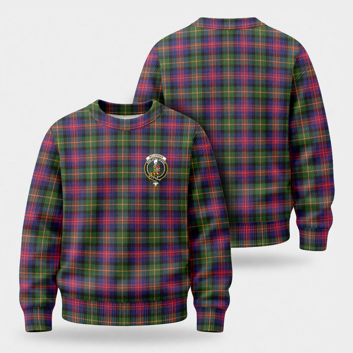 McLennan Modern Tartan Crest Sweater