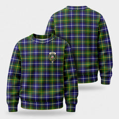 McNeil of Barra Modern Tartan Crest Sweater