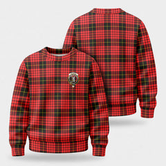 McQueen Modern Tartan Crest Sweater