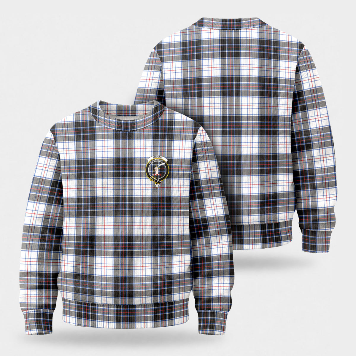 McRae Dress Modern Tartan Crest Sweater