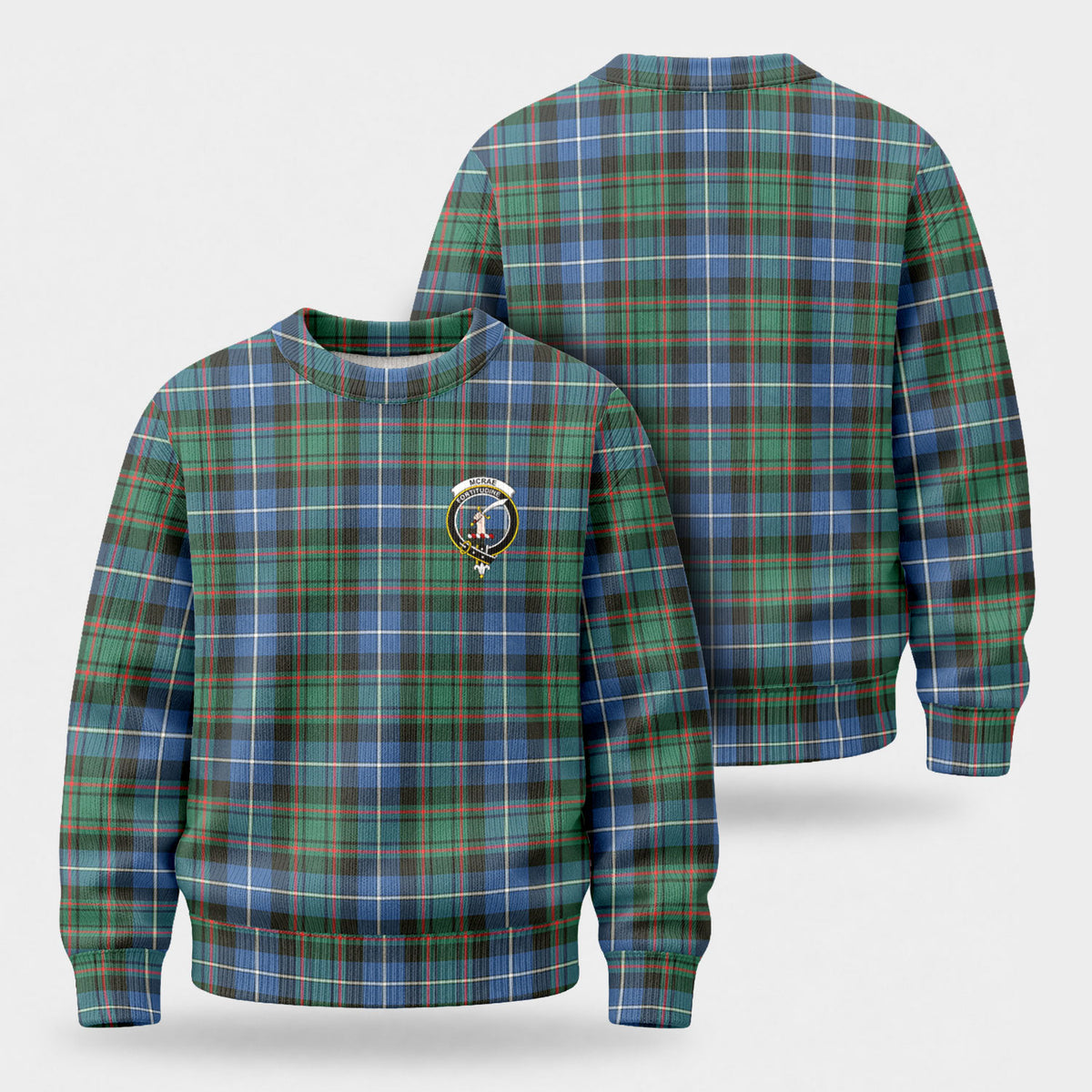 McRae Hunting Ancient Tartan Crest Sweater
