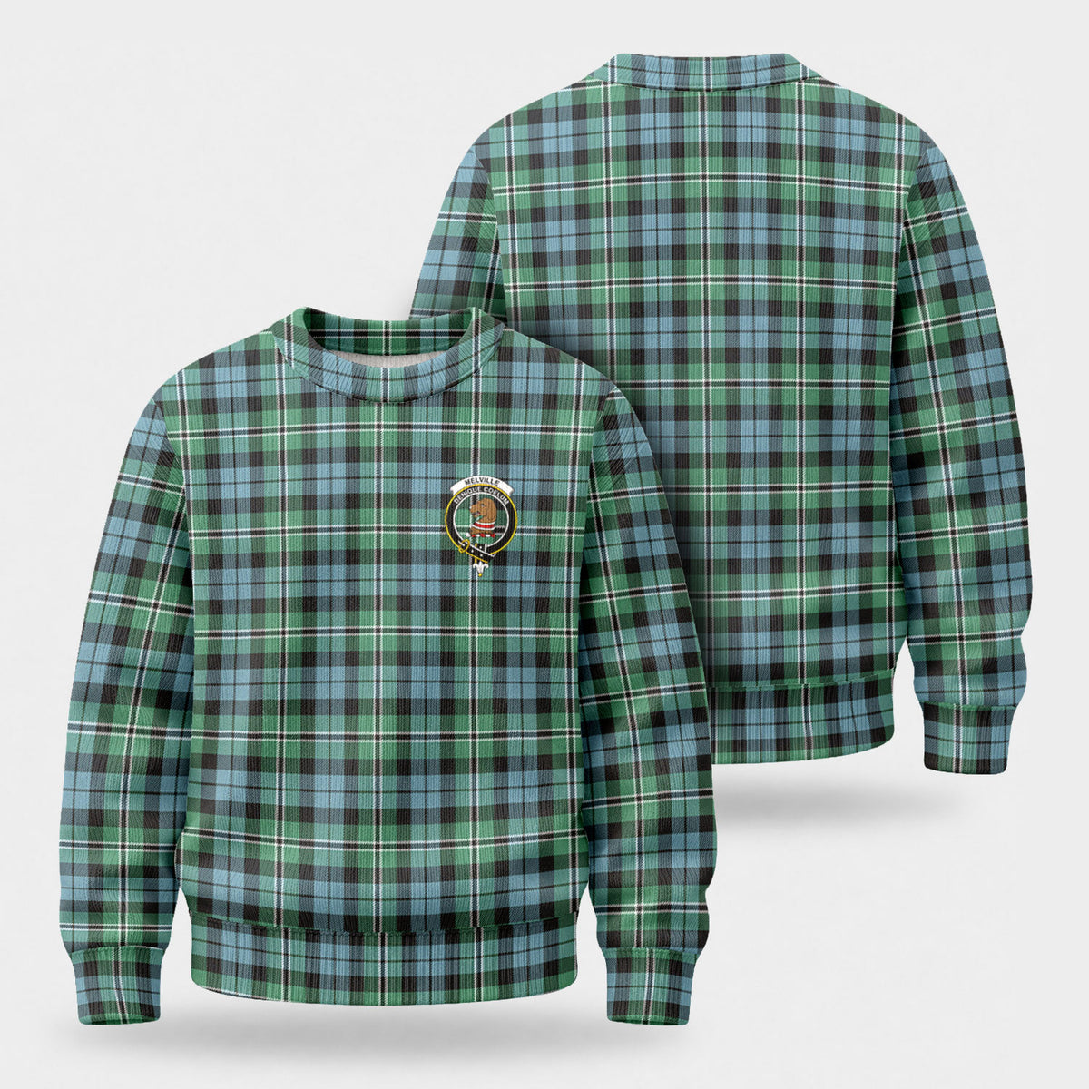 Melville Tartan Crest Sweater