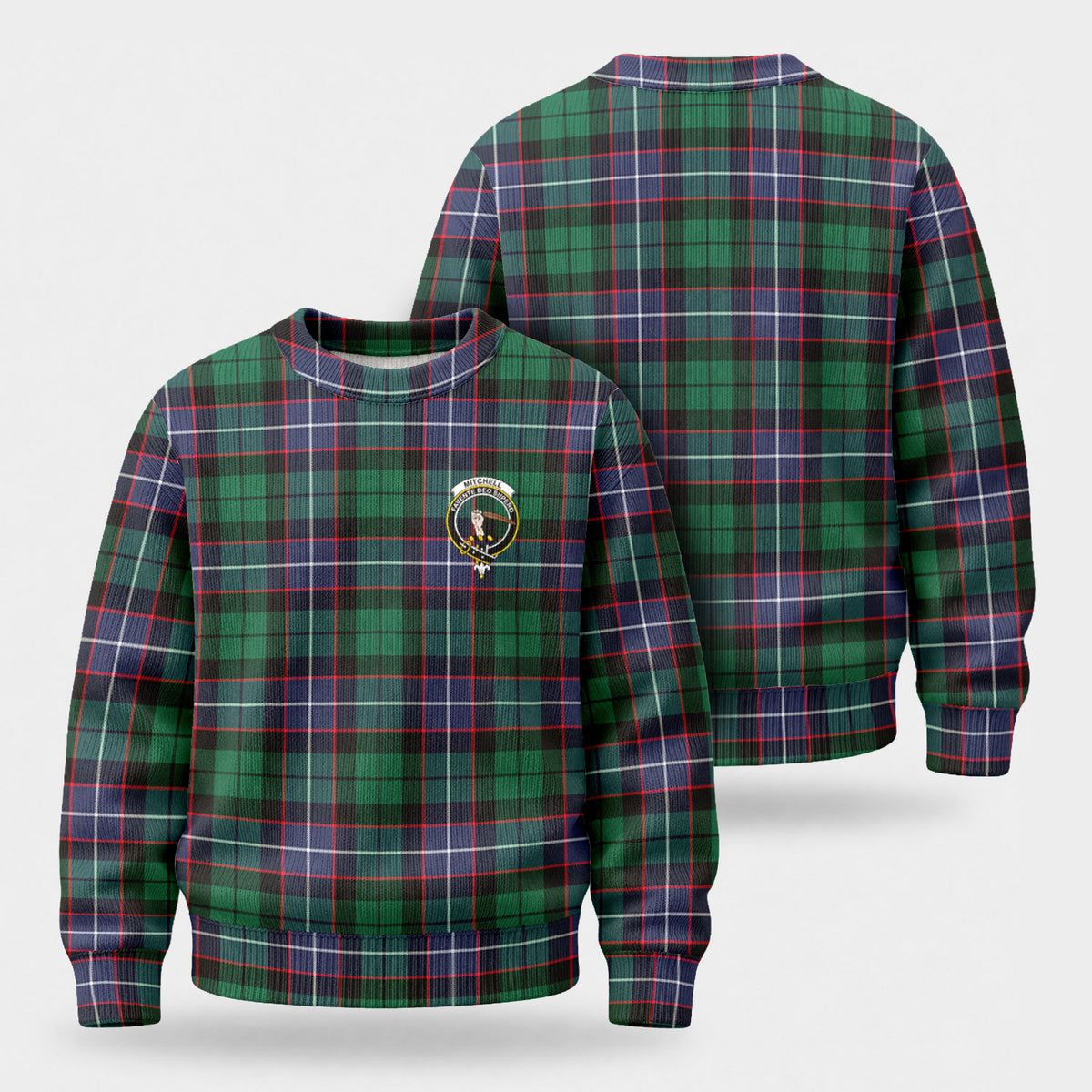 Mitchell Modern Tartan Crest Sweater