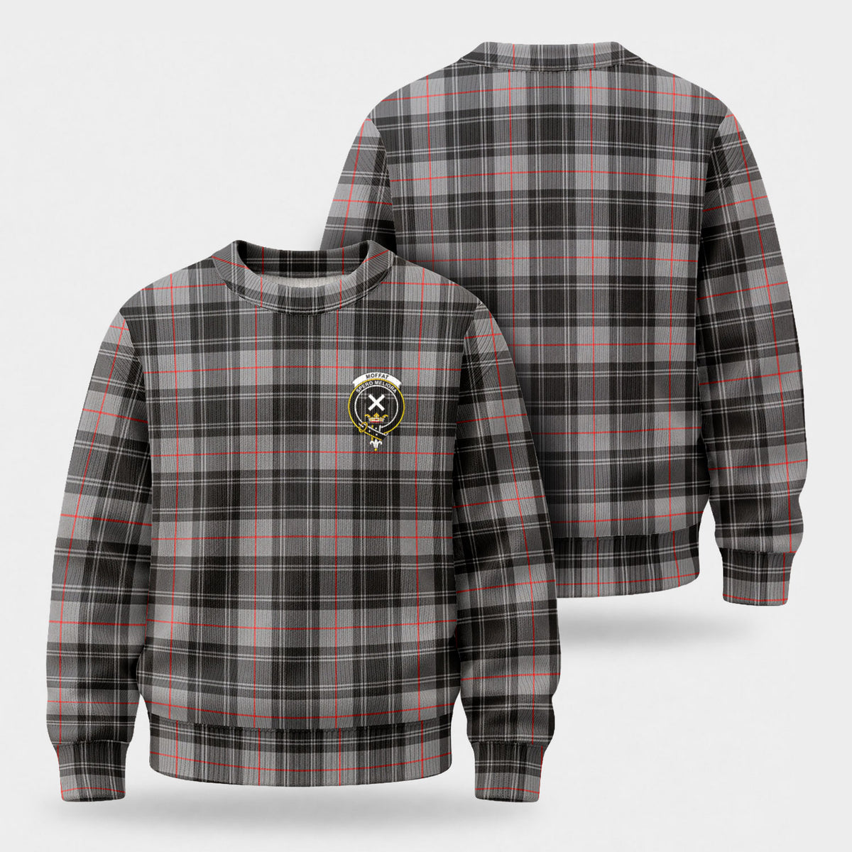 Moffat Modern Tartan Crest Sweater