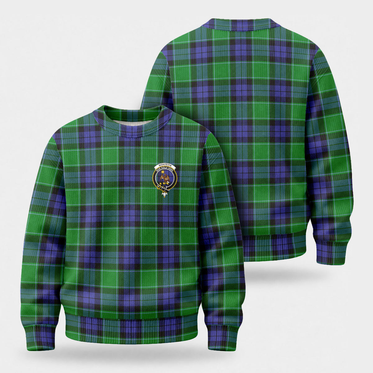 Monteith Tartan Crest Sweater