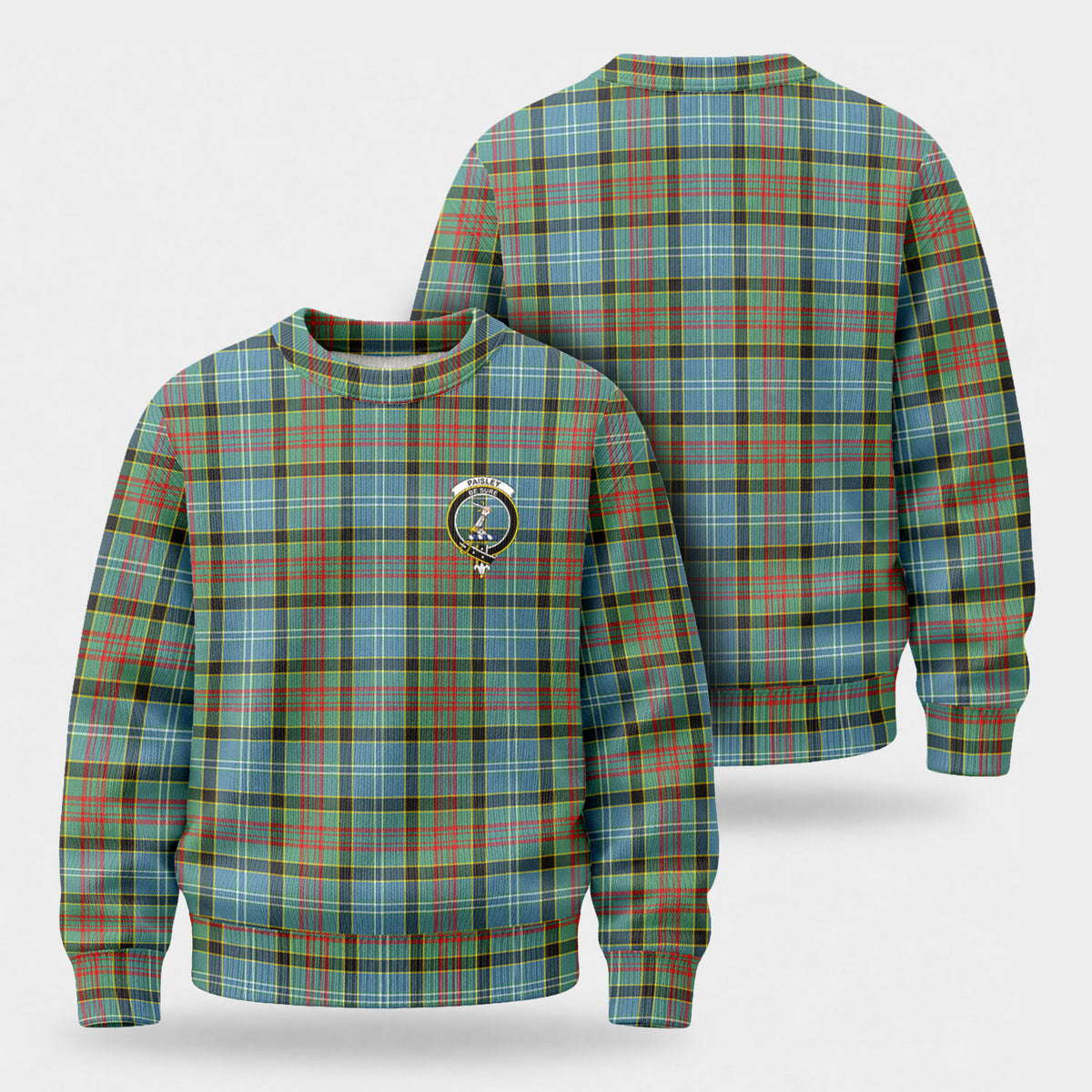 Paisley District Tartan Crest Sweater