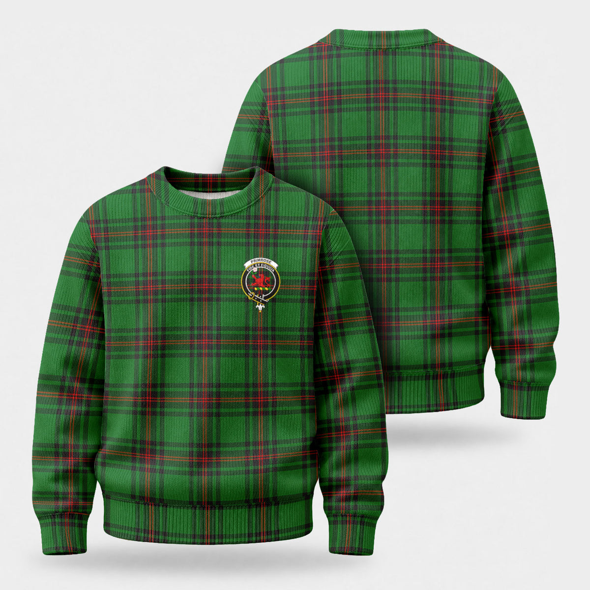 Primrose Tartan Crest Sweater