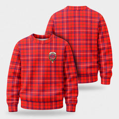 Rose Modern Tartan Crest Sweater
