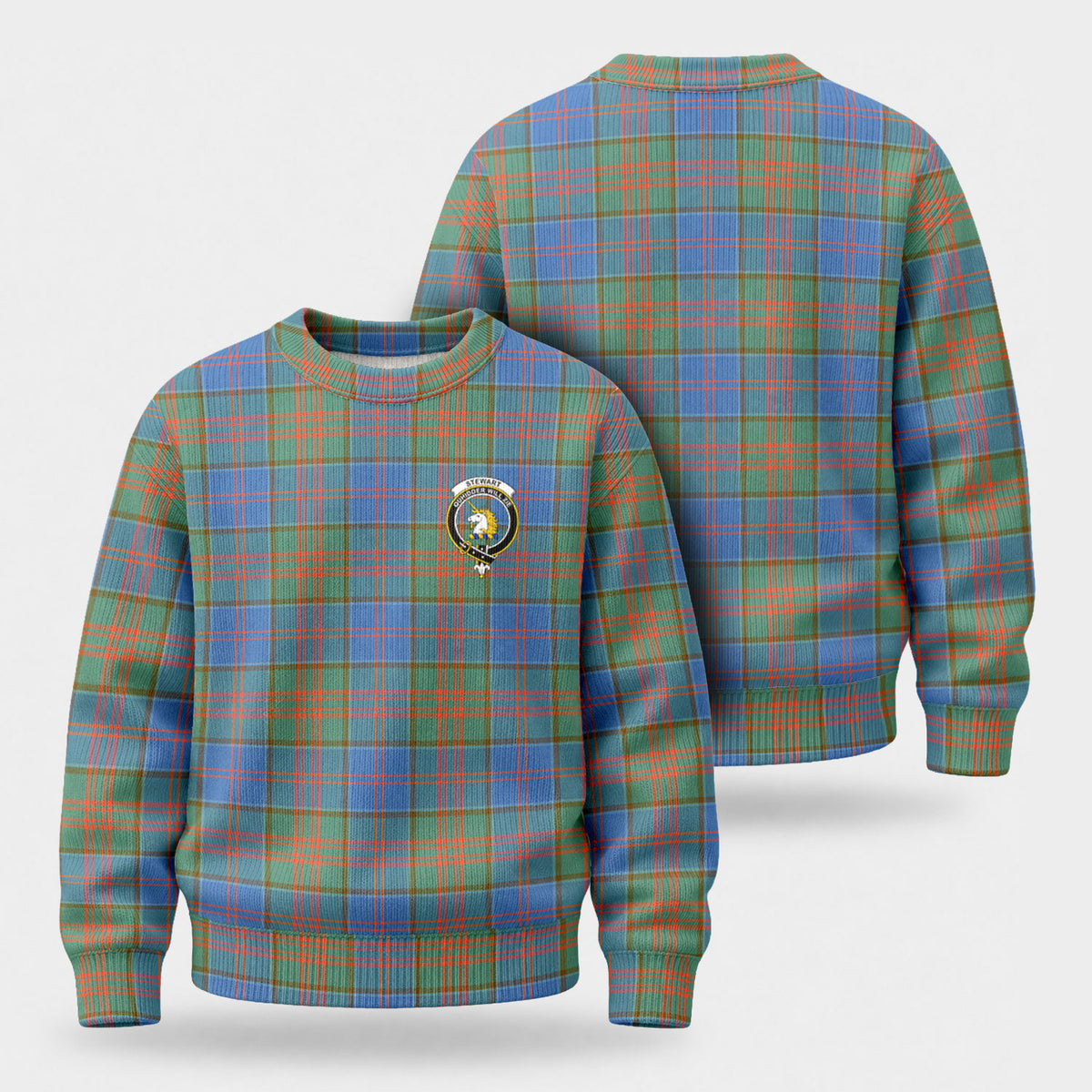 Stewart of Appin Hunting Ancient Tartan Crest Sweater