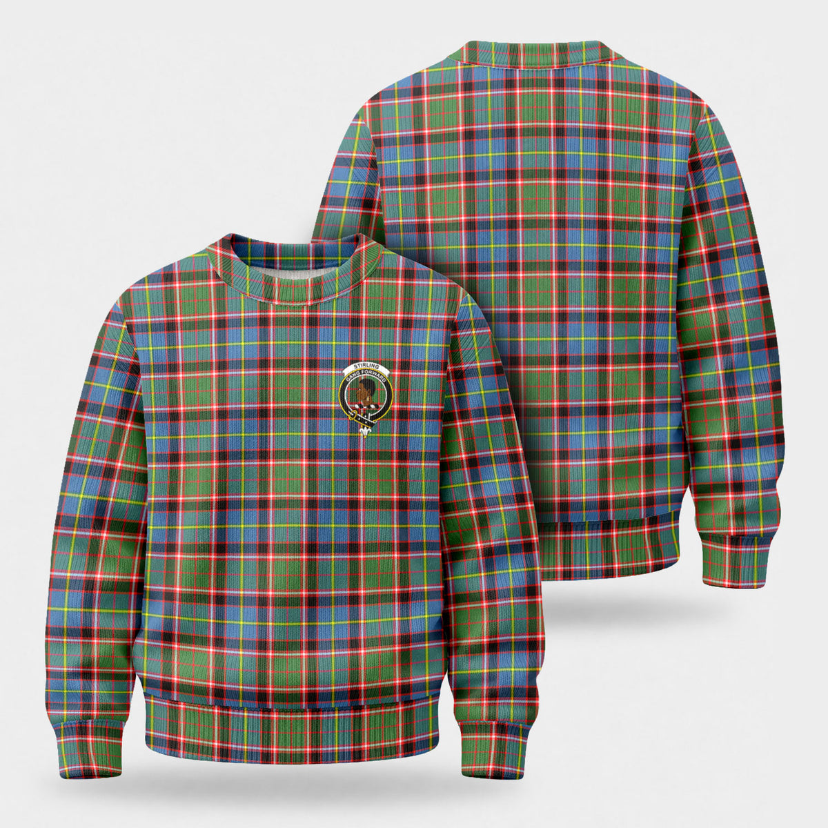 Stirling (of Keir) Tartan Crest Sweater