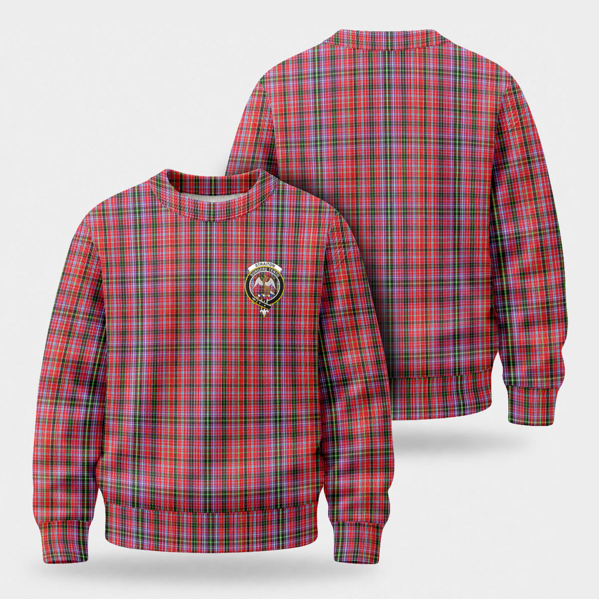 Straiton Tartan Crest Sweater