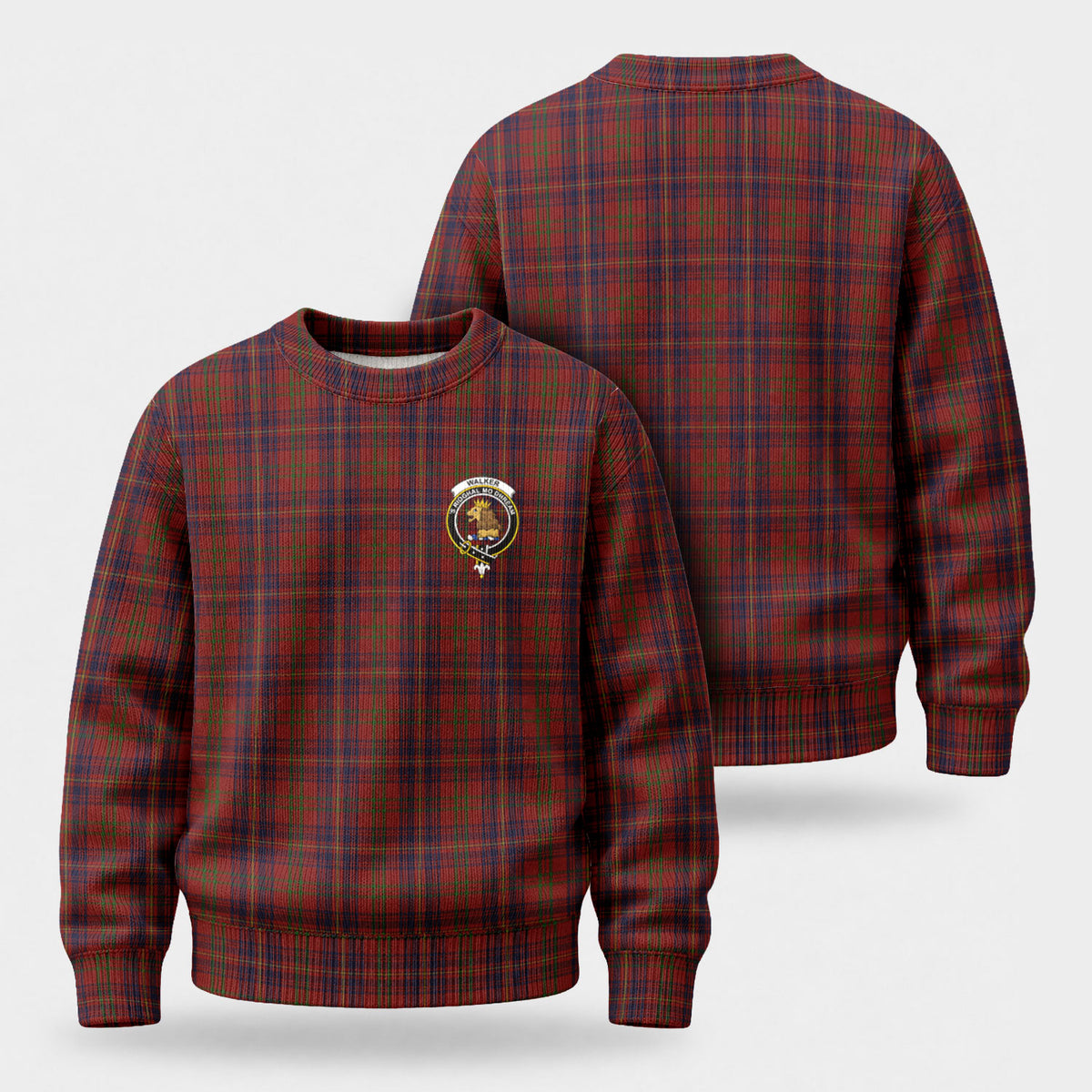 Walker Tartan Crest Sweater