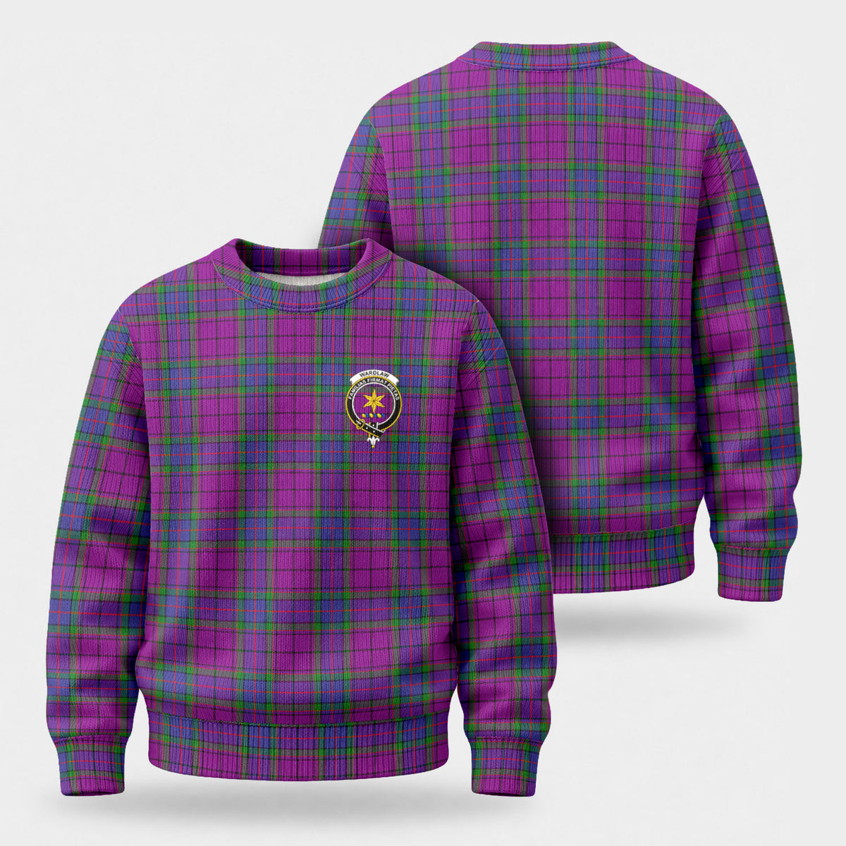 Wardlaw Modern Tartan Crest Sweater