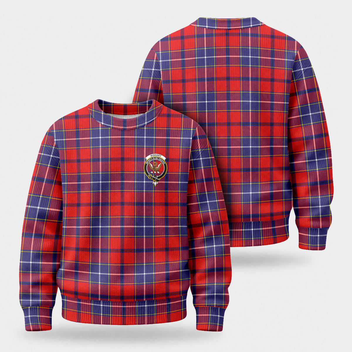 Wishart Dress Tartan Crest Sweater
