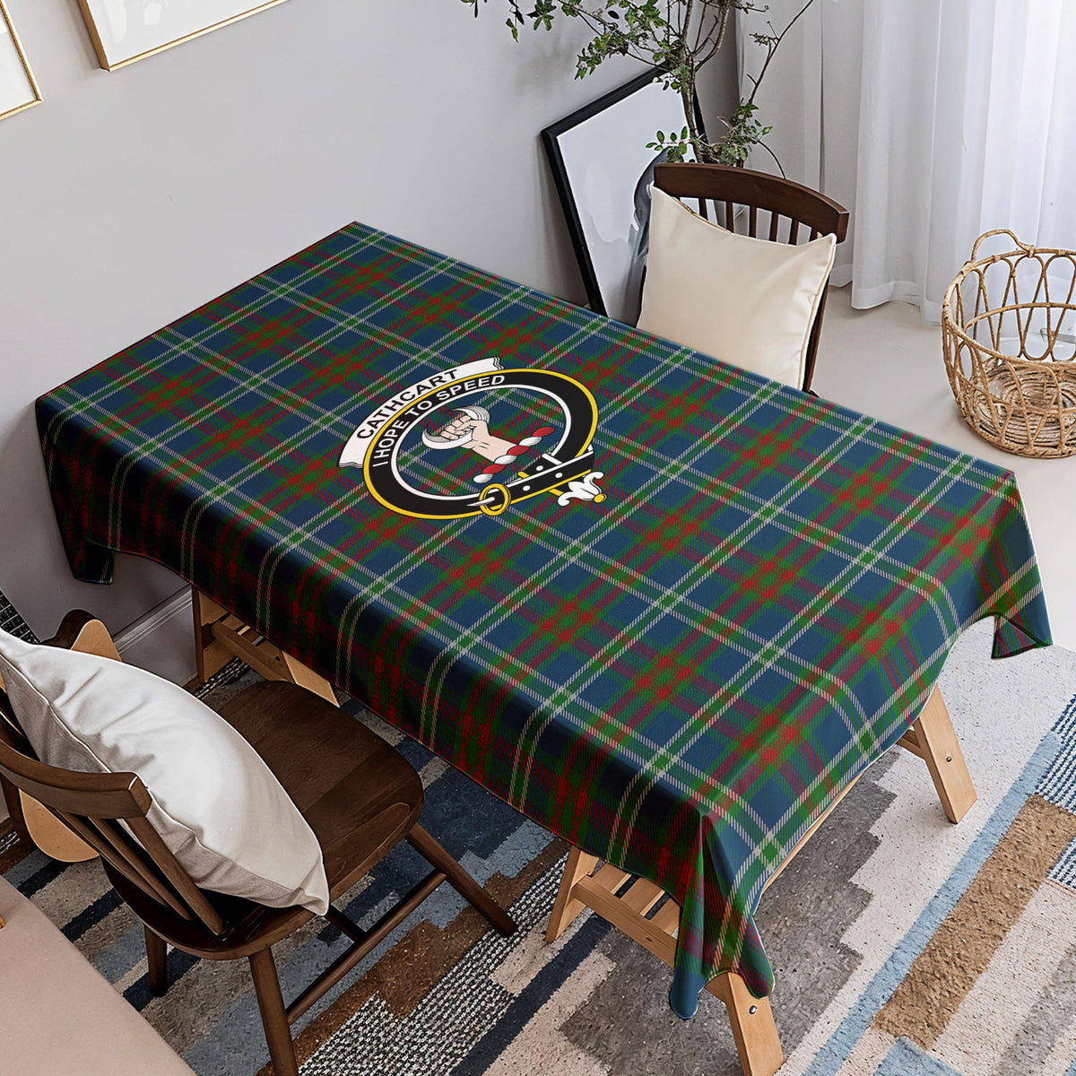 Cathcart Tartan Crest Tablecloth