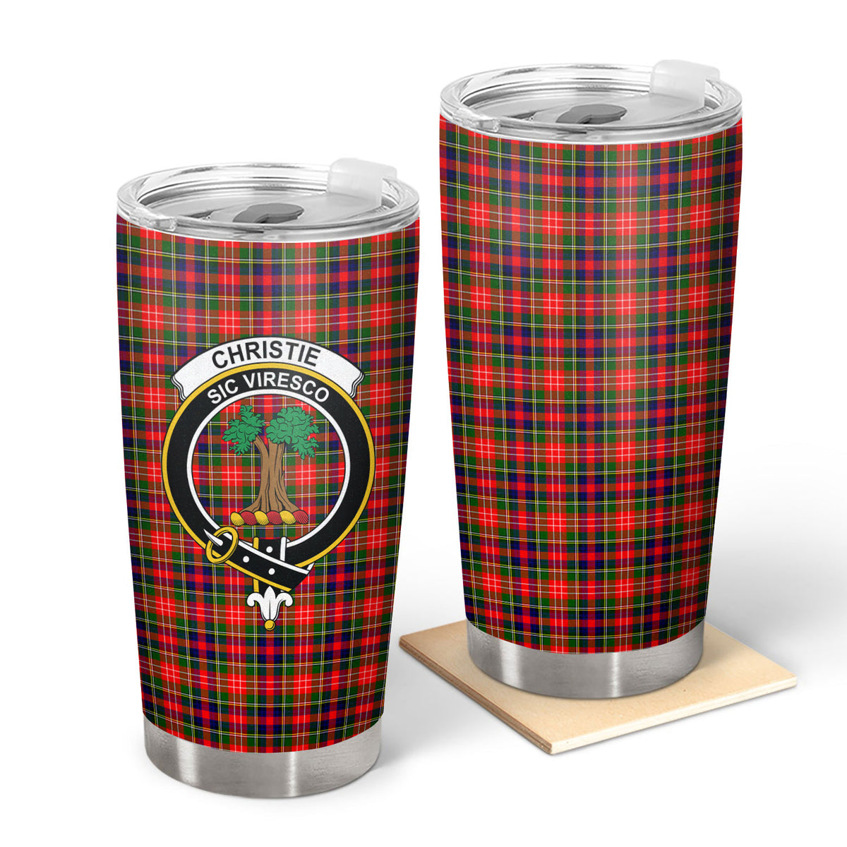Christie Tartan Crest Tumbler