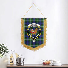 Baillie Modern Tartan Crest Wall Hanging Banner