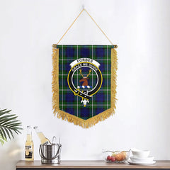 Forbes Modern Tartan Crest Wall Hanging Banner