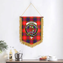 Fraser Tartan Crest Wall Hanging Banner