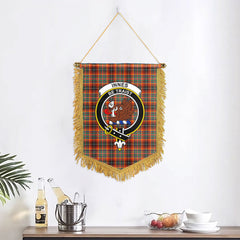 Innes Ancient Tartan Crest Wall Hanging Banner