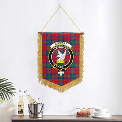 Lindsay Modern Tartan Crest Wall Hanging Banner