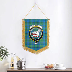 Lockhart Tartan Crest Wall Hanging Banner