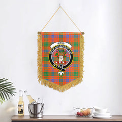 Ross Ancient Tartan Crest Wall Hanging Banner