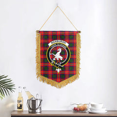 Roxburgh District Tartan Crest Wall Hanging Banner