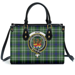 Mow Tartan Crest Leather Handbag