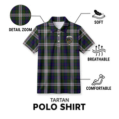 Blair Dress Tartan Crest Birdseye Mesh Polo Shirt