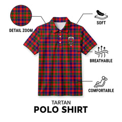 Gow (of Skeoch) Tartan Crest Birdseye Mesh Polo Shirt